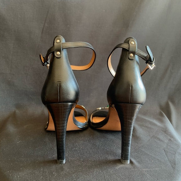 Coach Semi Matte Calf Saddle Indi Heels CA - Picture 6 of 7